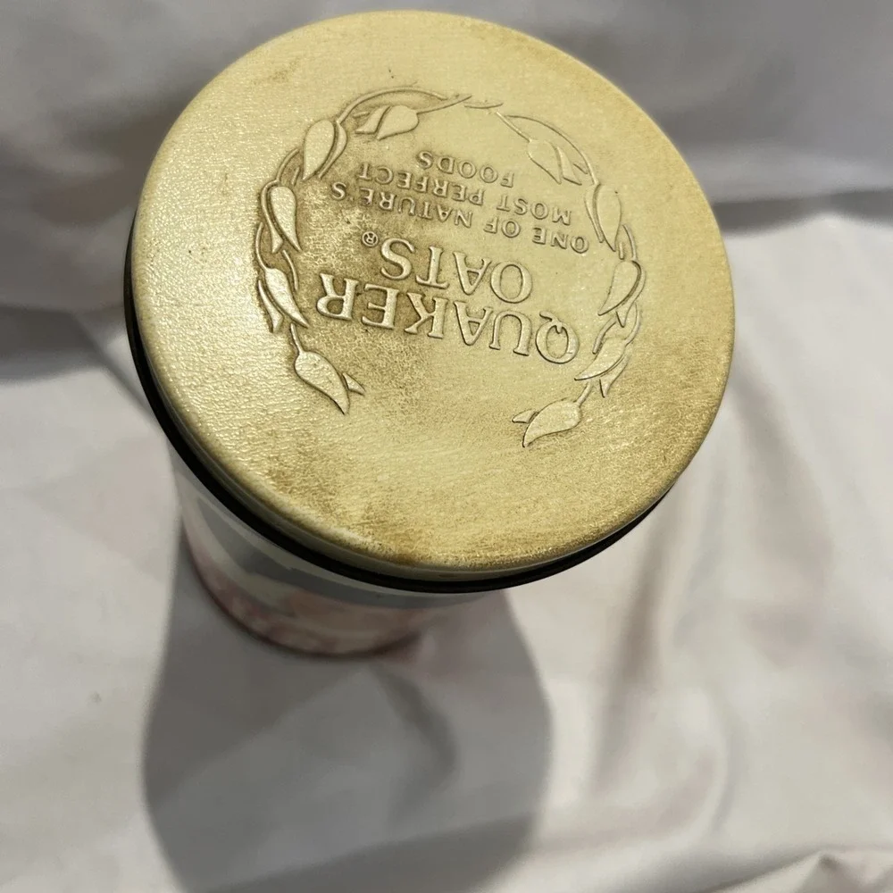 Quaker Oats Container tin original‎ rare vintage